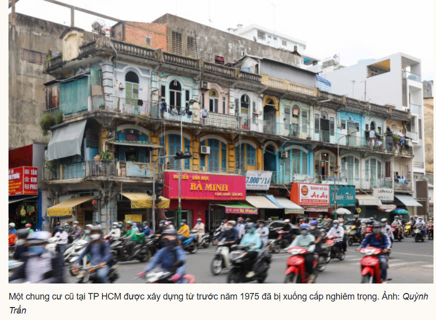 TP HCM sẽ hỗ trợ 50% chi phí hạ tầng cải tạo chung cư cũ