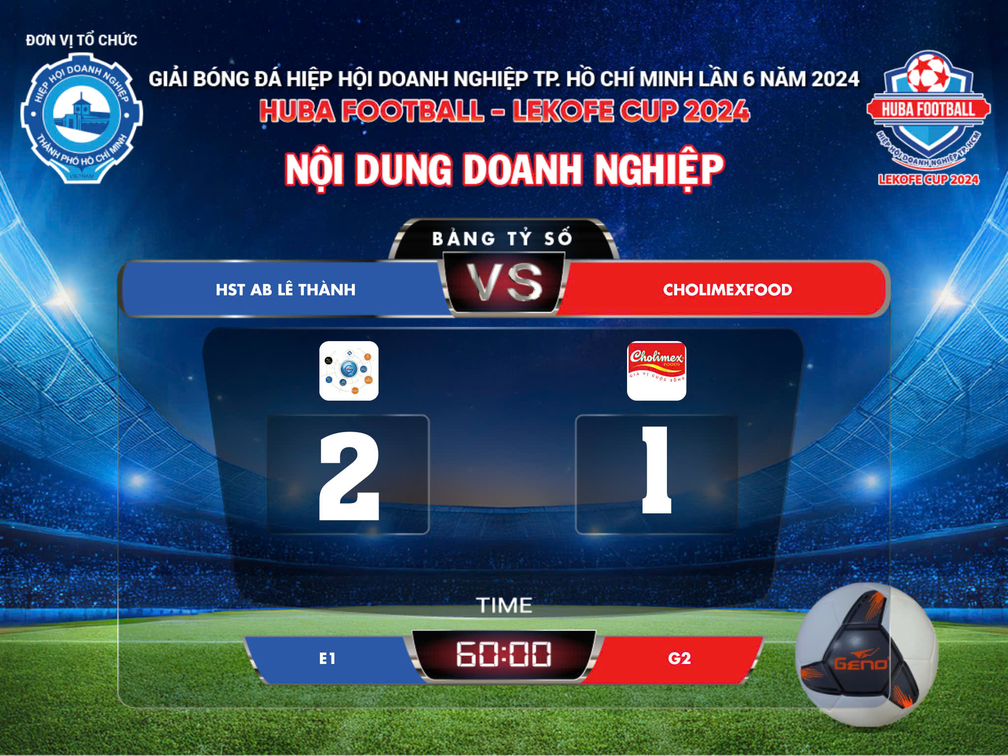 🏆 KẾT QUẢ BÁN KẾT HUBA FOOTBALL - LEKOFE CUP 2024 🏆