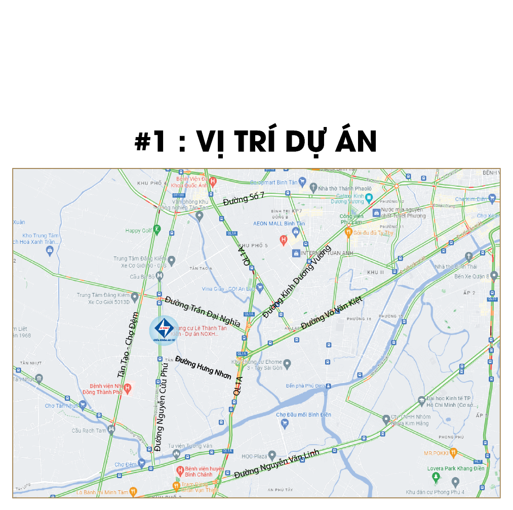 HƯỚNG DẪN ĐƯỜNG ĐẾN DỰ ÁN LÊ THÀNH - TÂN KIÊN 1