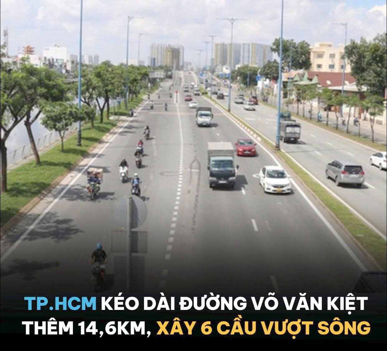 TP.HCM SẮP KÉO DÀI ĐƯỜNG VÕ VĂN KIỆT ĐẾN LONG AN: 14,6KM & 6 CẦU VƯỢT SÔNG! 🚀