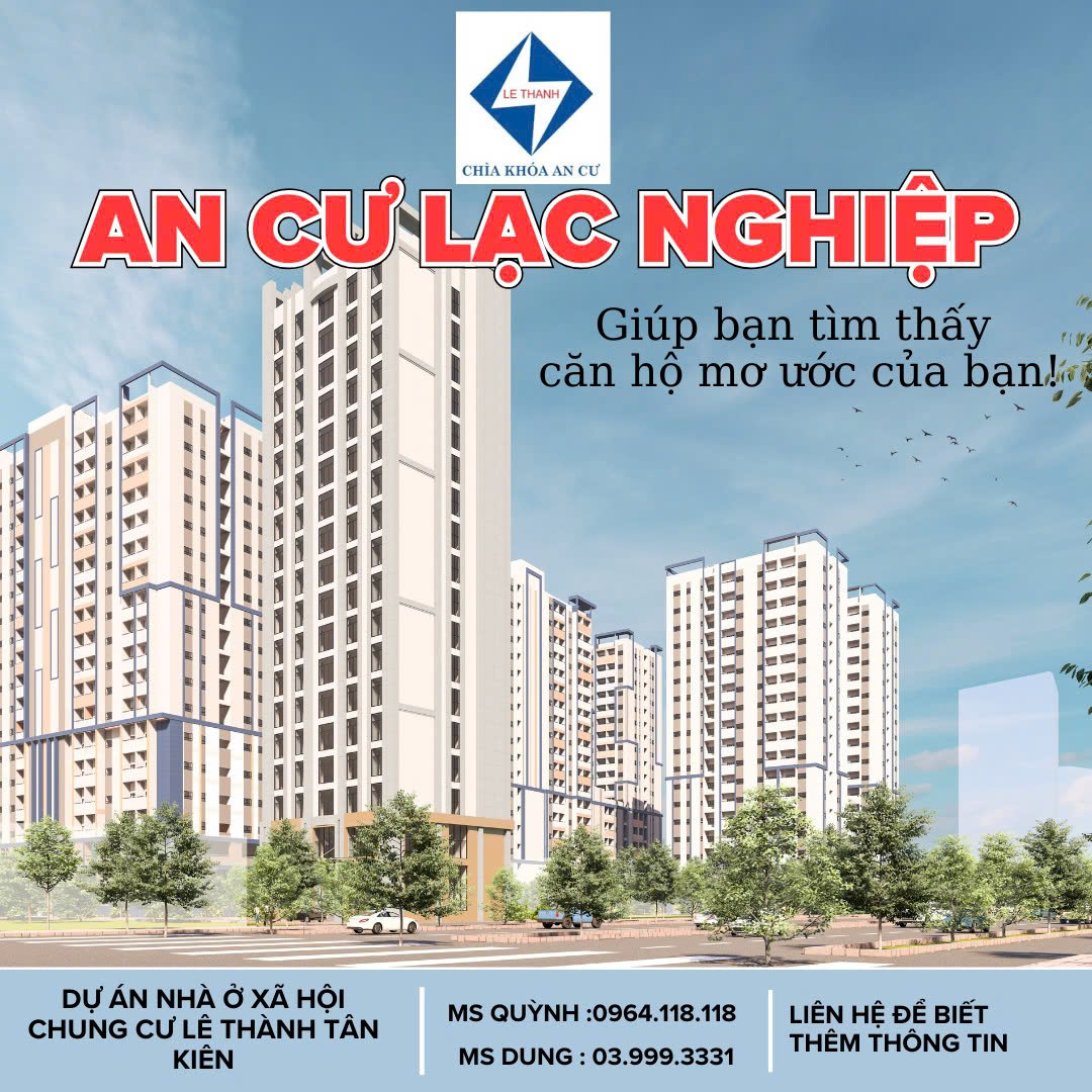 Cơ hội vàng an cư bền vững tại TP.HCM: Nhà ở xã hội Lê Thành Tân Kiên, Block D – Giải pháp tài chính thông minh cho tổ ấm mơ ước
