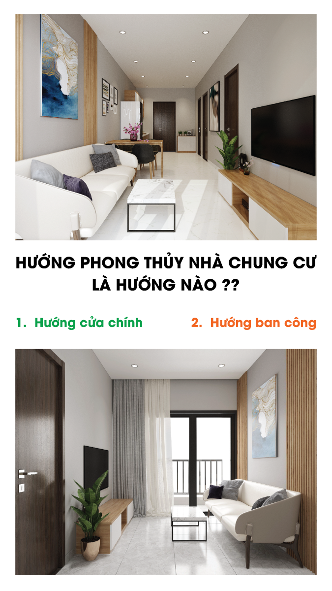HƯỚNG PHONG THỦY NHÀ CHUNG CƯ: CHỌN HƯỚNG CỬA CHÍNH HAY BAN CÔNG??