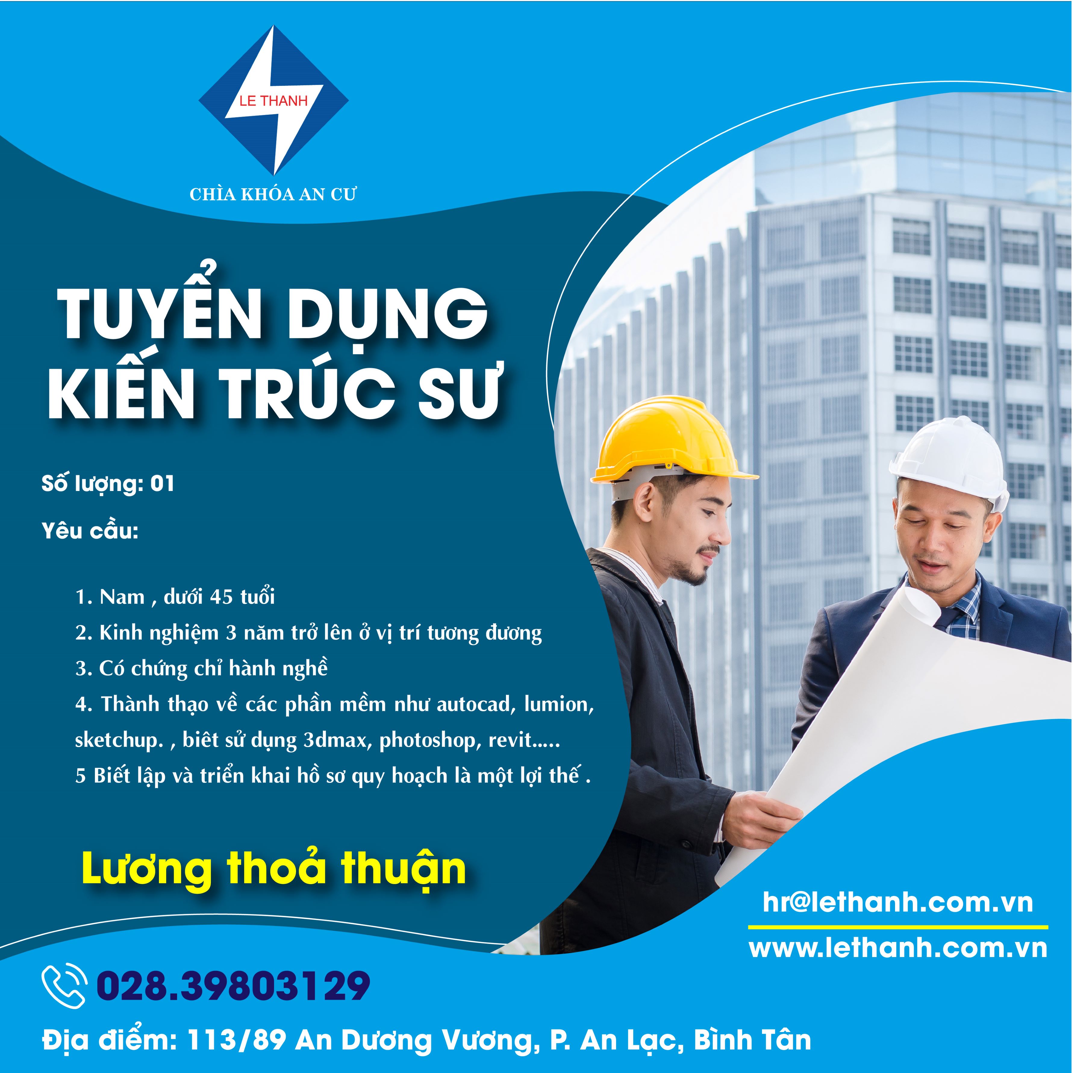TUYỂN DỤNG KIẾN TRÚC SƯ