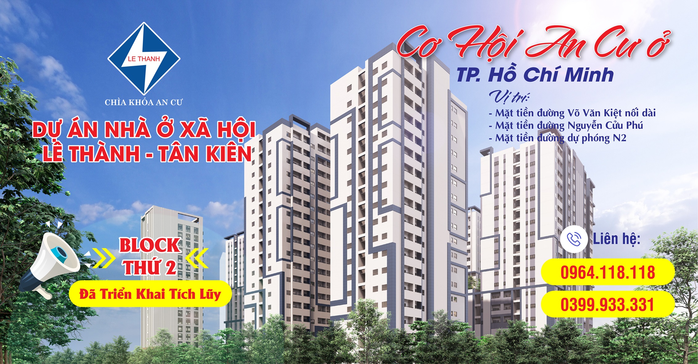 Chào mừng đến với không gian sống lý tưởng dành cho những người trẻ năng động tại Block C, dự án Lê Thành Tân Kiên!