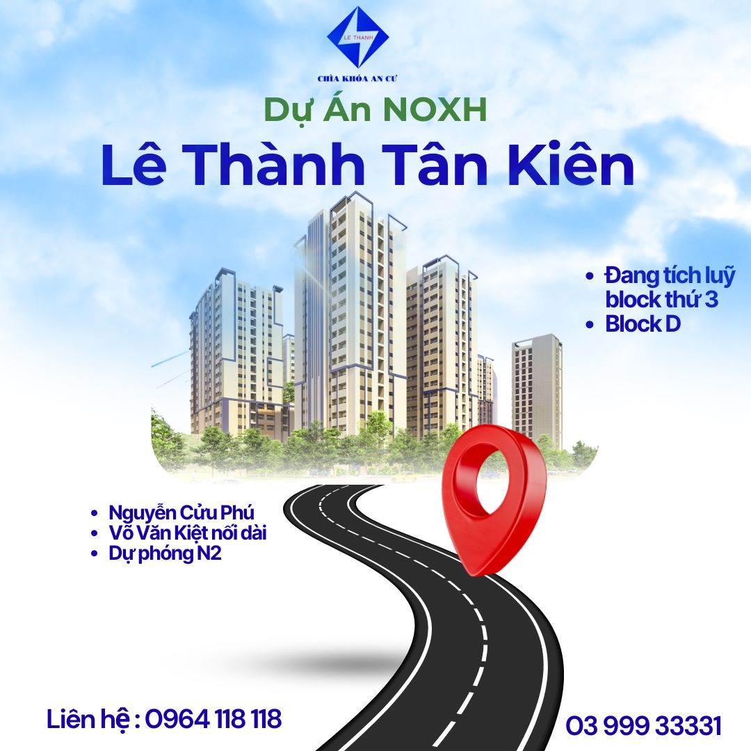 Cơ hội vàng cho nhà đầu tư và người tìm nhà: Dự án Lê Thành Tân Kiên