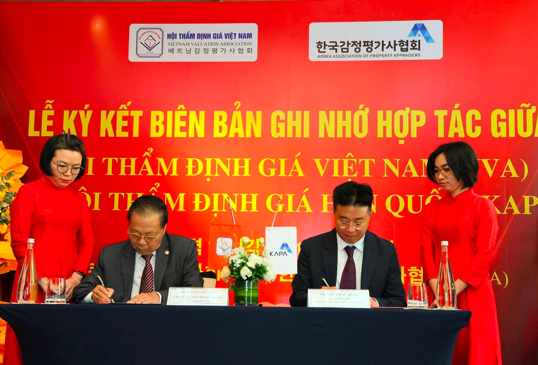 Hội Thẩm định giá Việt Nam ký biên bản ghi nhớ hợp tác với Hội Thẩm định giá Hàn Quốc