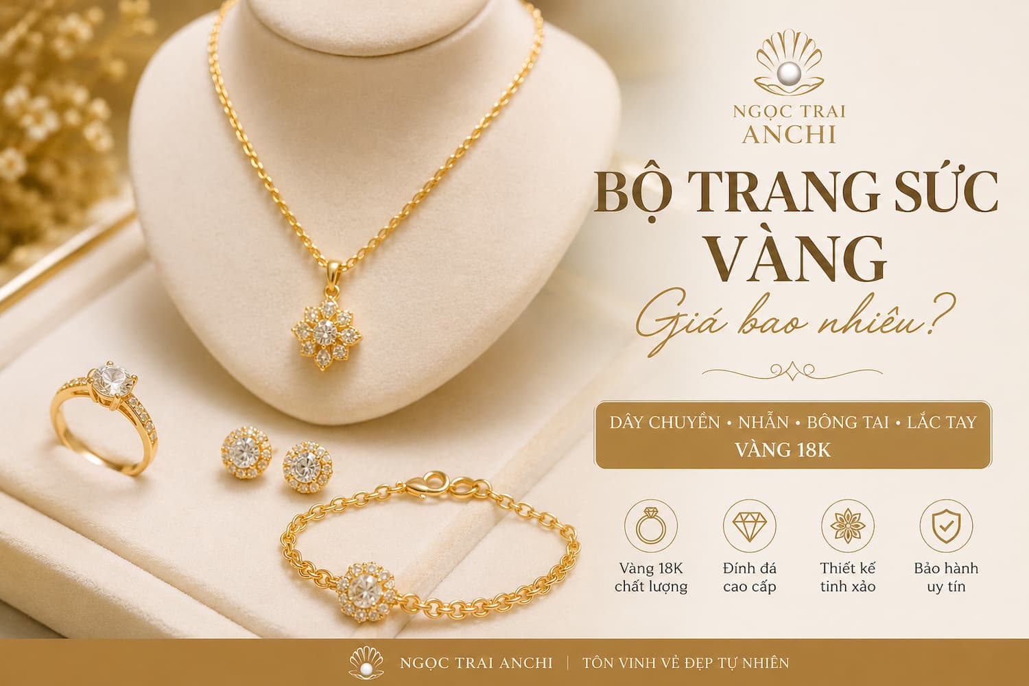 Bộ Trang Sức Vàng Giá Bao Nhiêu? Cập Nhật Mức Giá Và Cách Chọn Theo Ngân Sách