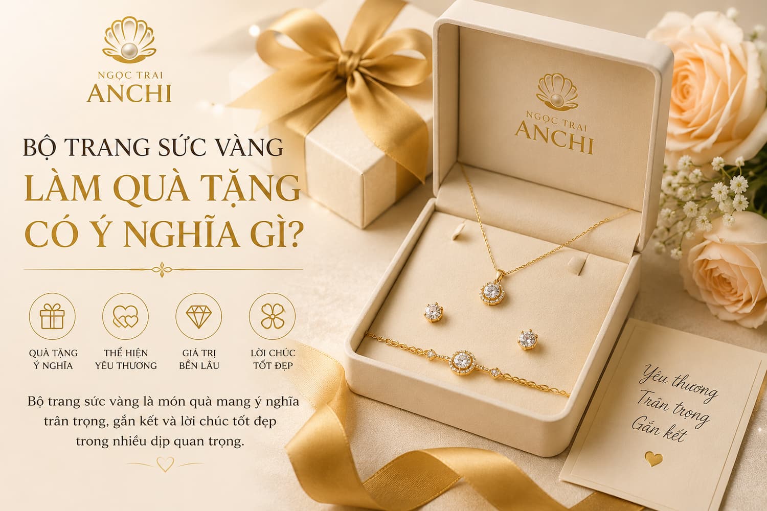 Bộ Trang Sức Vàng Làm Quà Tặng Có Ý Nghĩa Gì? Gợi Ý Những Dịp Tặng Phù Hợp Và Ý Nghĩa Đặc Biệt