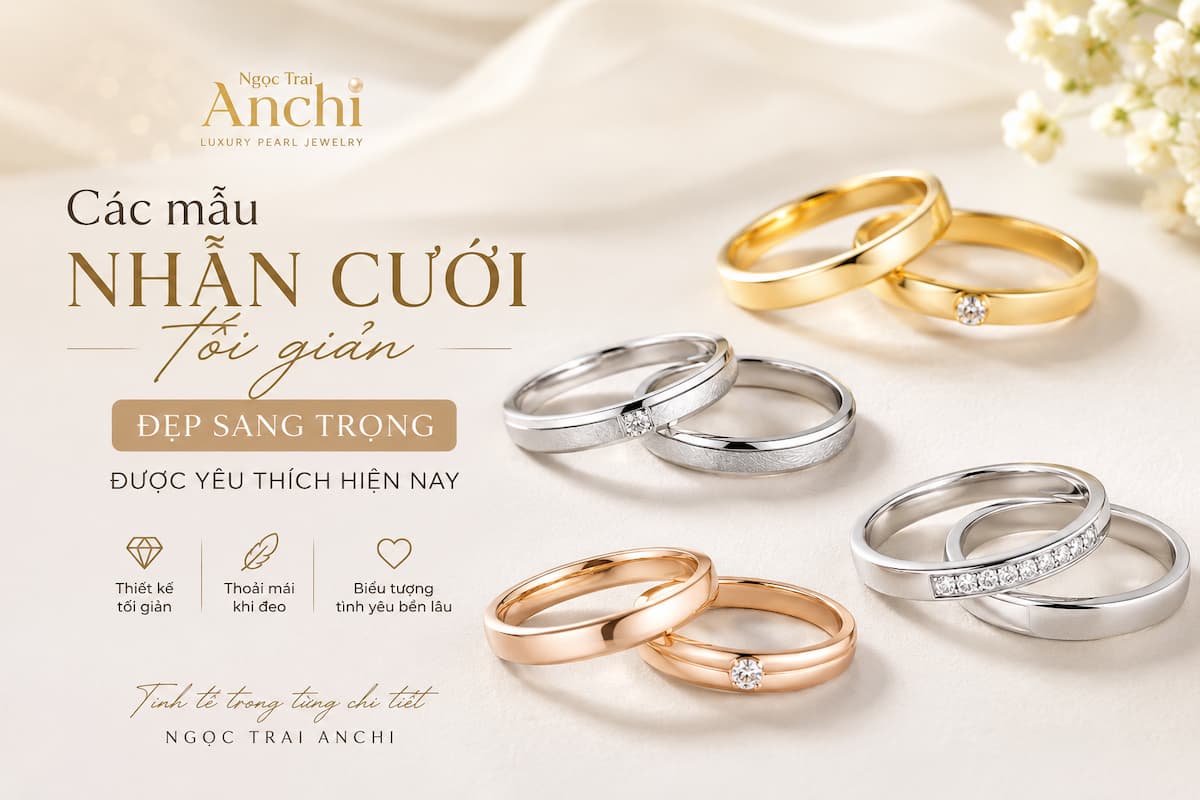 Các Mẫu Nhẫn Cưới Tối Giản Đẹp, Sang Trọng Và Được Yêu Thích Hiện Nay