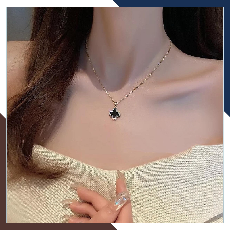 Top 3 mẫu dây chuyền vàng cỏ 4 lá đẹp nhất hiện nay