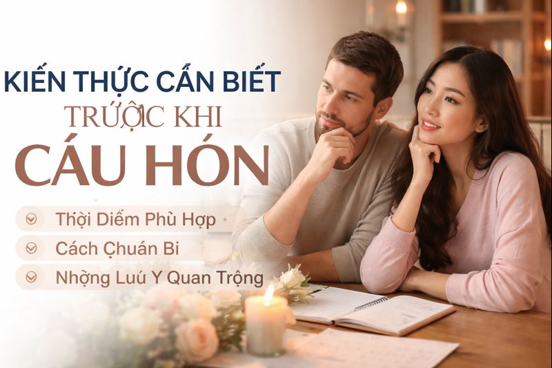 Kiến Thức Cần Biết Trước Khi Cầu Hôn: Thời Điểm Phù Hợp, Cách Chuẩn Bị & Những Lưu Ý Quan Trọng