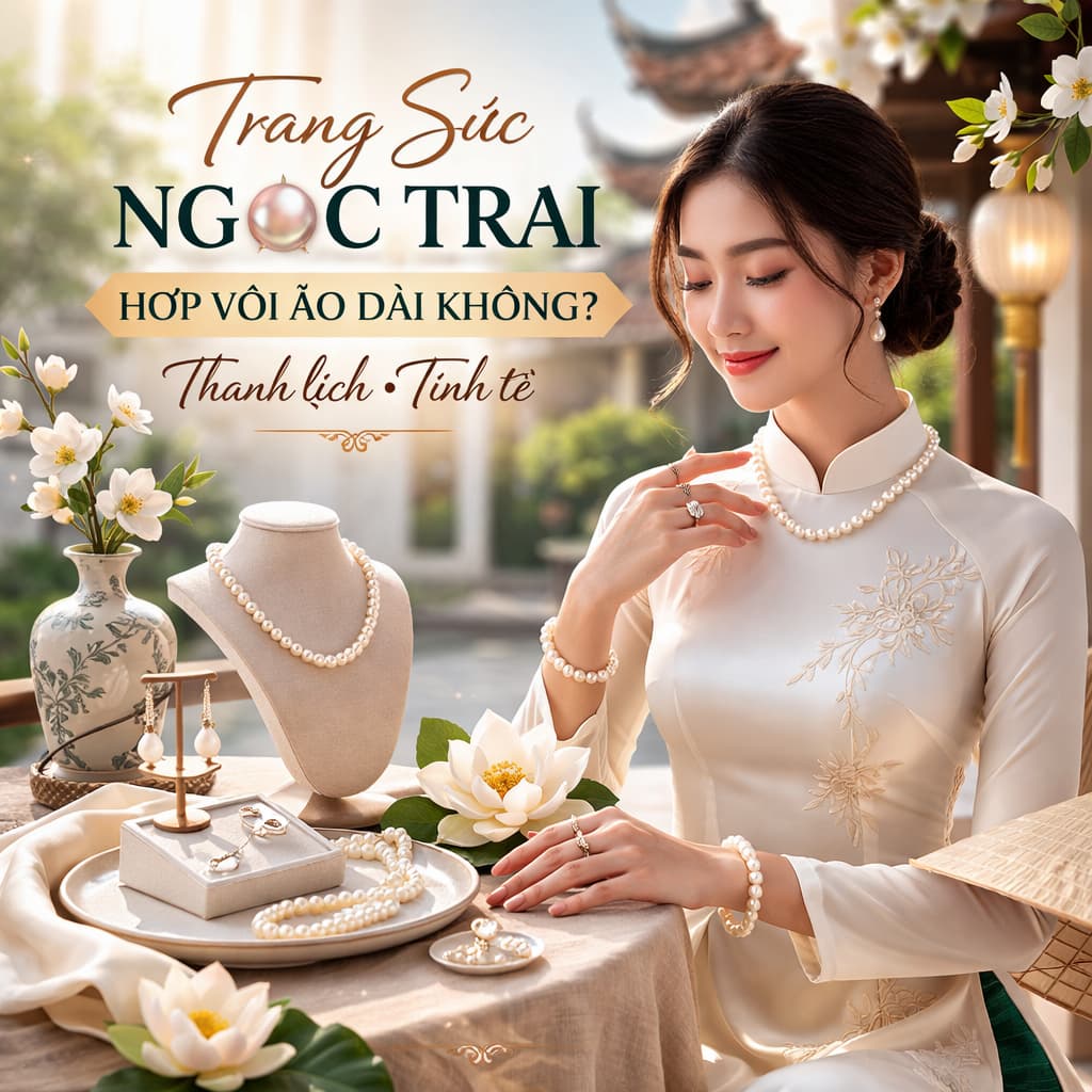 Trang Sức Ngọc Trai Hợp Với Áo Dài Không?