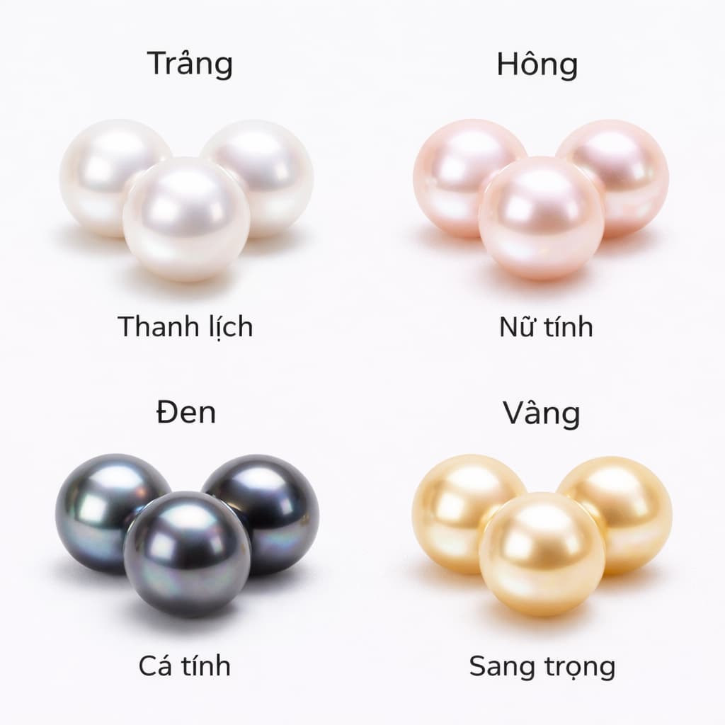 Ý Nghĩa Màu Sắc Của Ngọc Trai