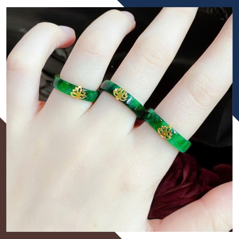 Bố cục layer 2–3 nhẫn bản mảnh trên cùng bàn tay