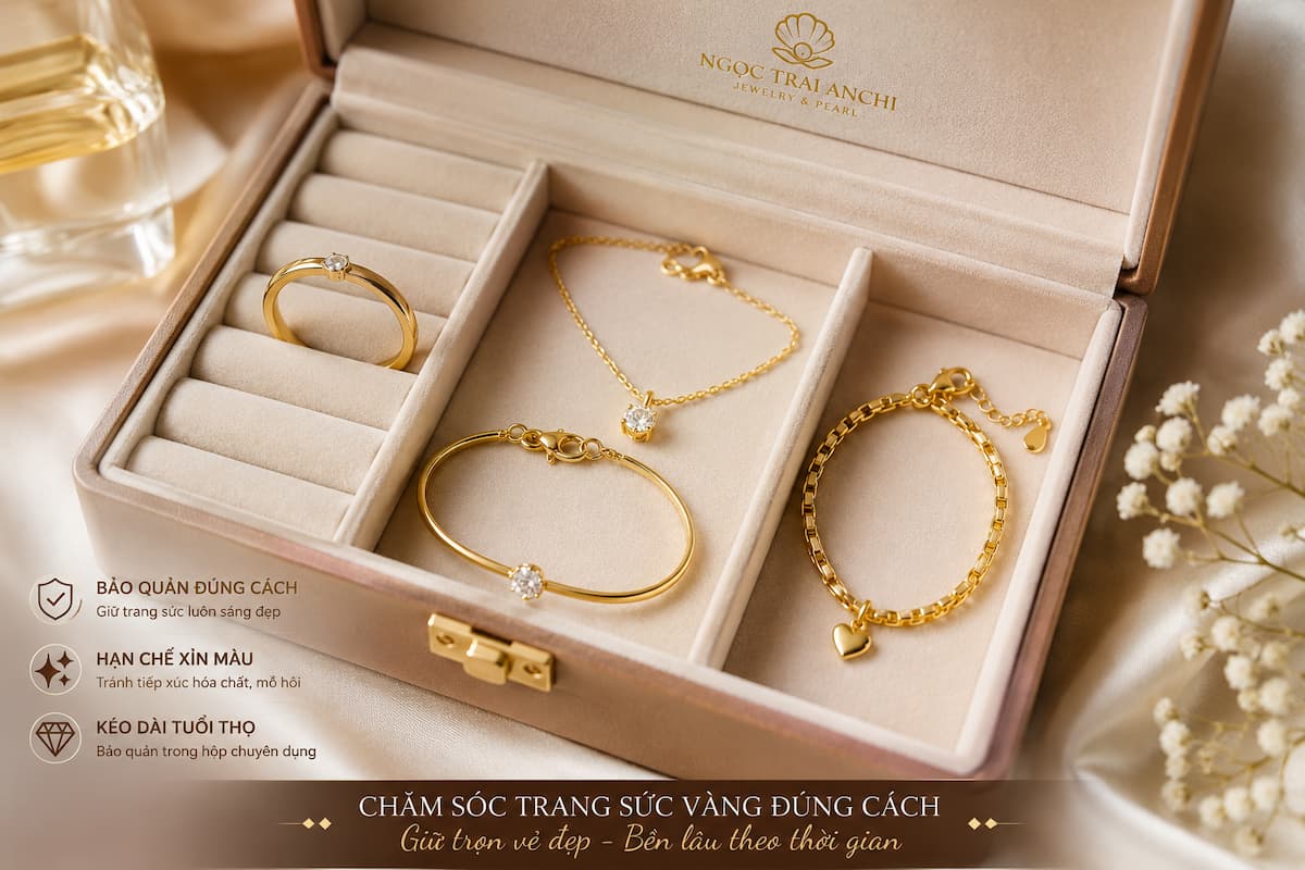 Cách bảo quản trang sức vàng luôn sáng đẹp và bền lâu