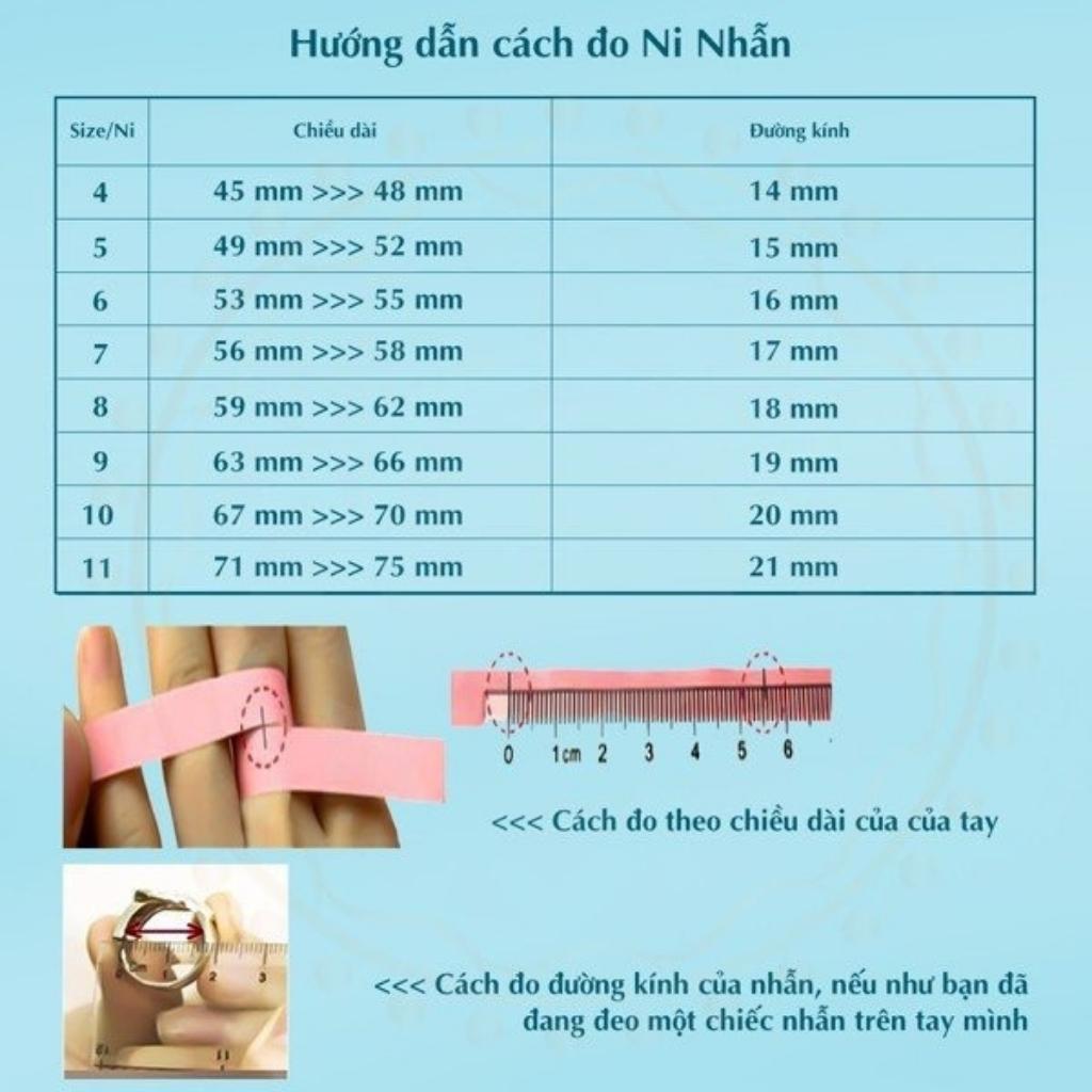 Cách đo size nhẫn