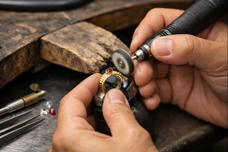 Hoàn thiện thủ công và kiểm soát sai số trong chế tác trang sức