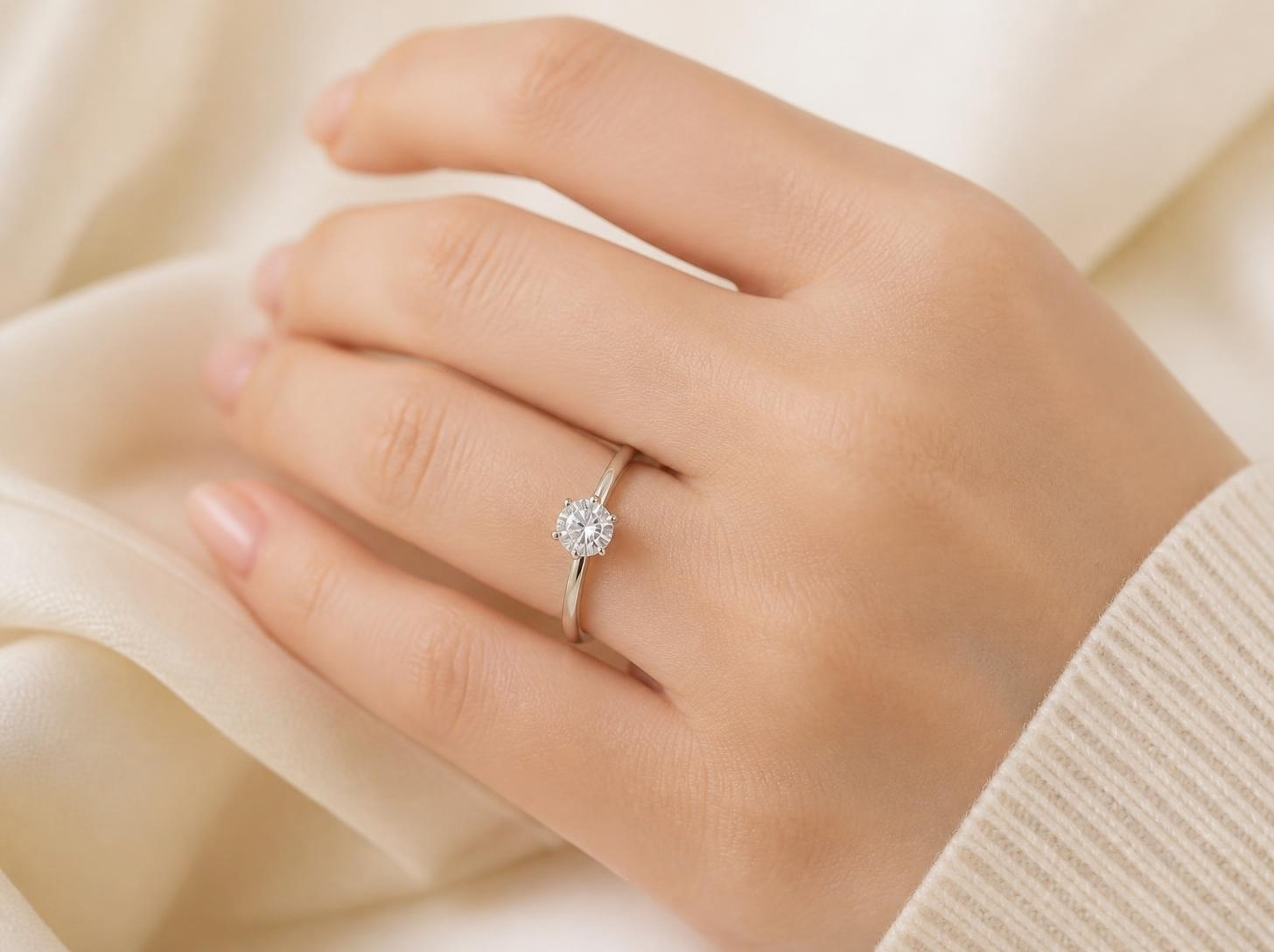 Nhẫn cầu hôn tối giản dưới 3 triệu
