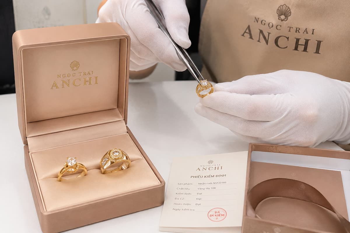 NVCD166 sản phẩm thực tế được kiểm tra và đóng gói tại Ngọc Trai Anchi
