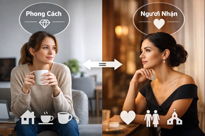 Mối liên hệ giữa phong cách cá nhân và người nhận trong quyết định chọn nhẫn cầu hôn