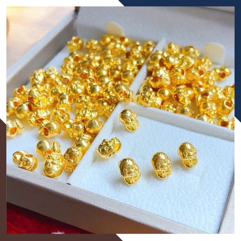 Quy trình chế tác và hoàn thiện charm vàng 24K tại Ngọc Trai Anchi