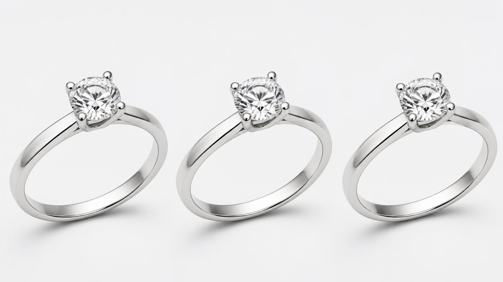 So sánh nhẫn cầu hôn vàng trắng 10K 14K và 18K theo tuổi vàng