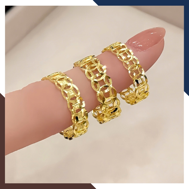 Trải nghiệm đeo nhẫn kim tiền dáng trơn trong sinh hoạt hằng ngày