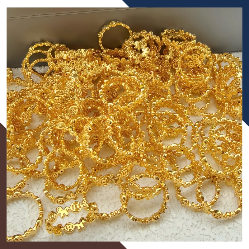 Vị trí nhẫn kim tiền vàng 24K NVNU443 trong dòng sản phẩm kim tiền