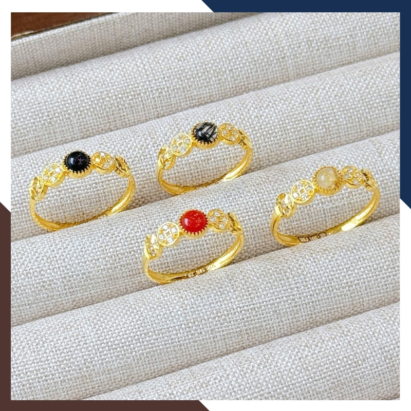 Vị trí nhẫn NVNU437 trong dòng nhẫn kim tiền vàng nữ