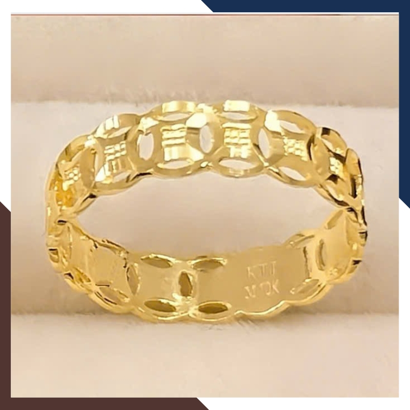 Vị trí mẫu NVNU439 trong dòng nhẫn kim tiền dáng trơn