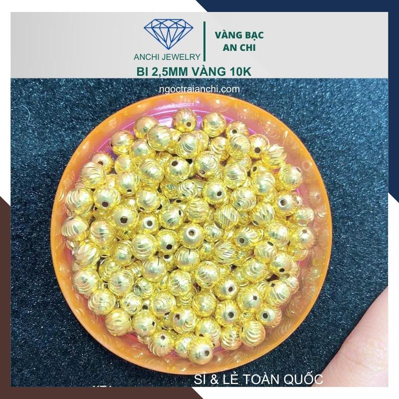 Charm bi vàng 10k size 2ly - Tuyển sỉ toàn quốc