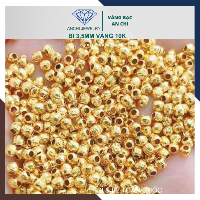 Charm bi vàng 10k size 3ly - bán sỉ toàn quốc