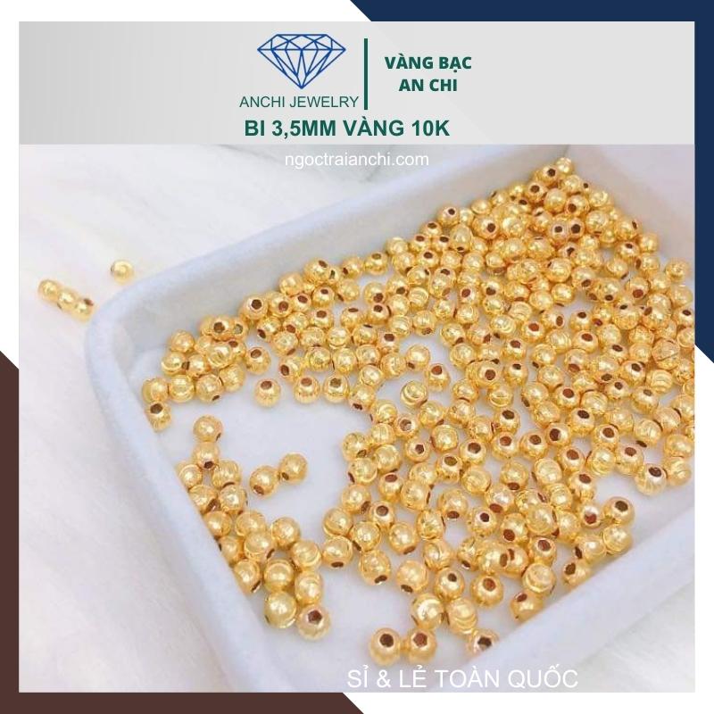 Charm bi vàng 10k size 3ly - bán sỉ toàn quốc