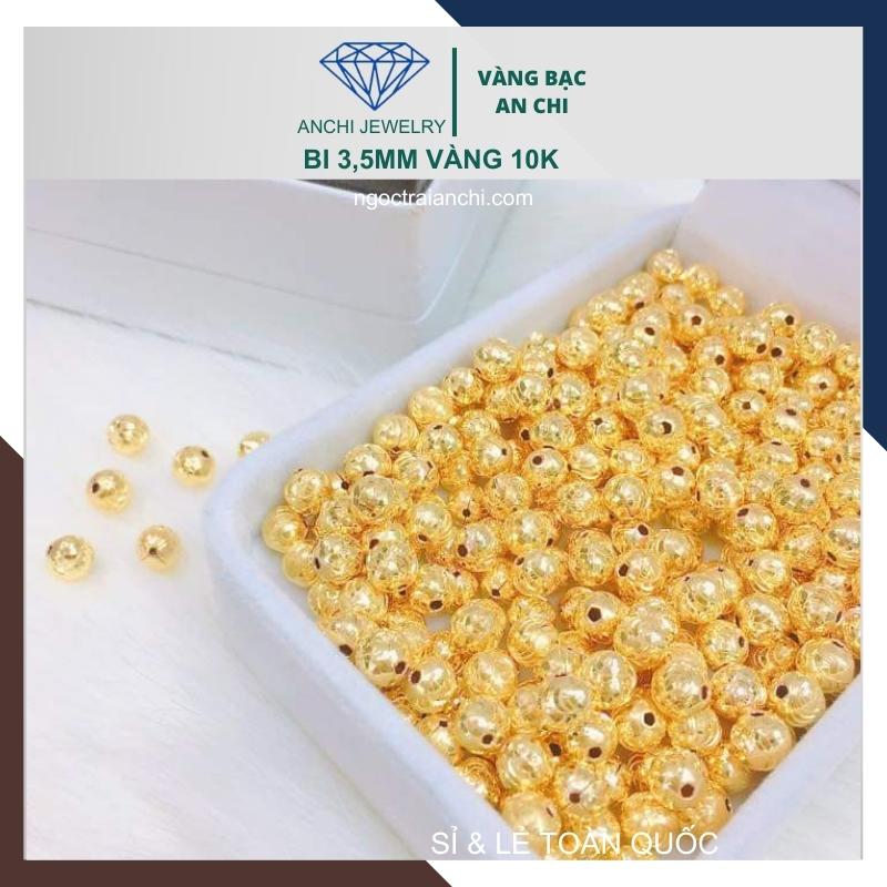 Charm bi vàng 10k size 3ly - bán sỉ toàn quốc