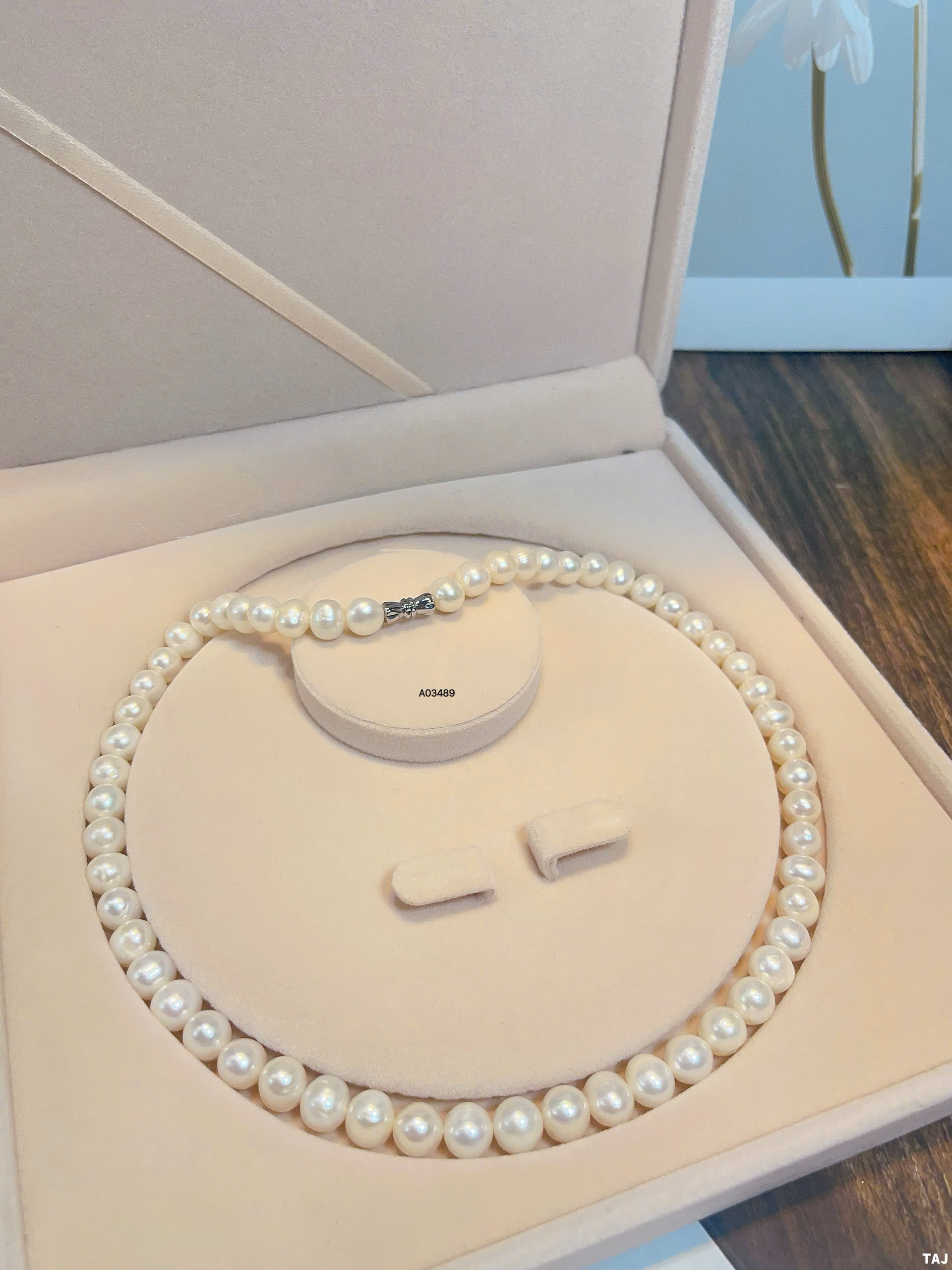 Vòng Cổ Ngọc Trai VCNT196 – Chuỗi Ngọc Trai Trơn 8–9mm Thanh Lịch, Sang Trọng Và Bền Đẹp Theo Thời Gian
