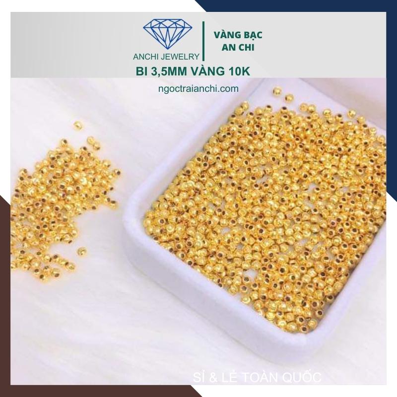 Charm bi vàng 10k size 3ly - bán sỉ toàn quốc