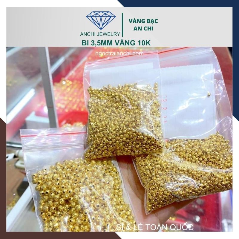 Charm bi vàng 10k size 3ly - bán sỉ toàn quốc