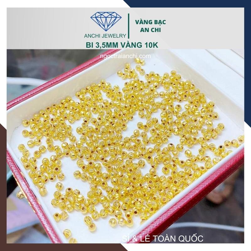 Charm bi vàng 10k size 3ly - bán sỉ toàn quốc
