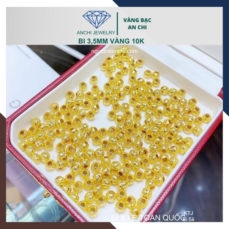Charm bi vàng 10k size 3ly - bán sỉ toàn quốc