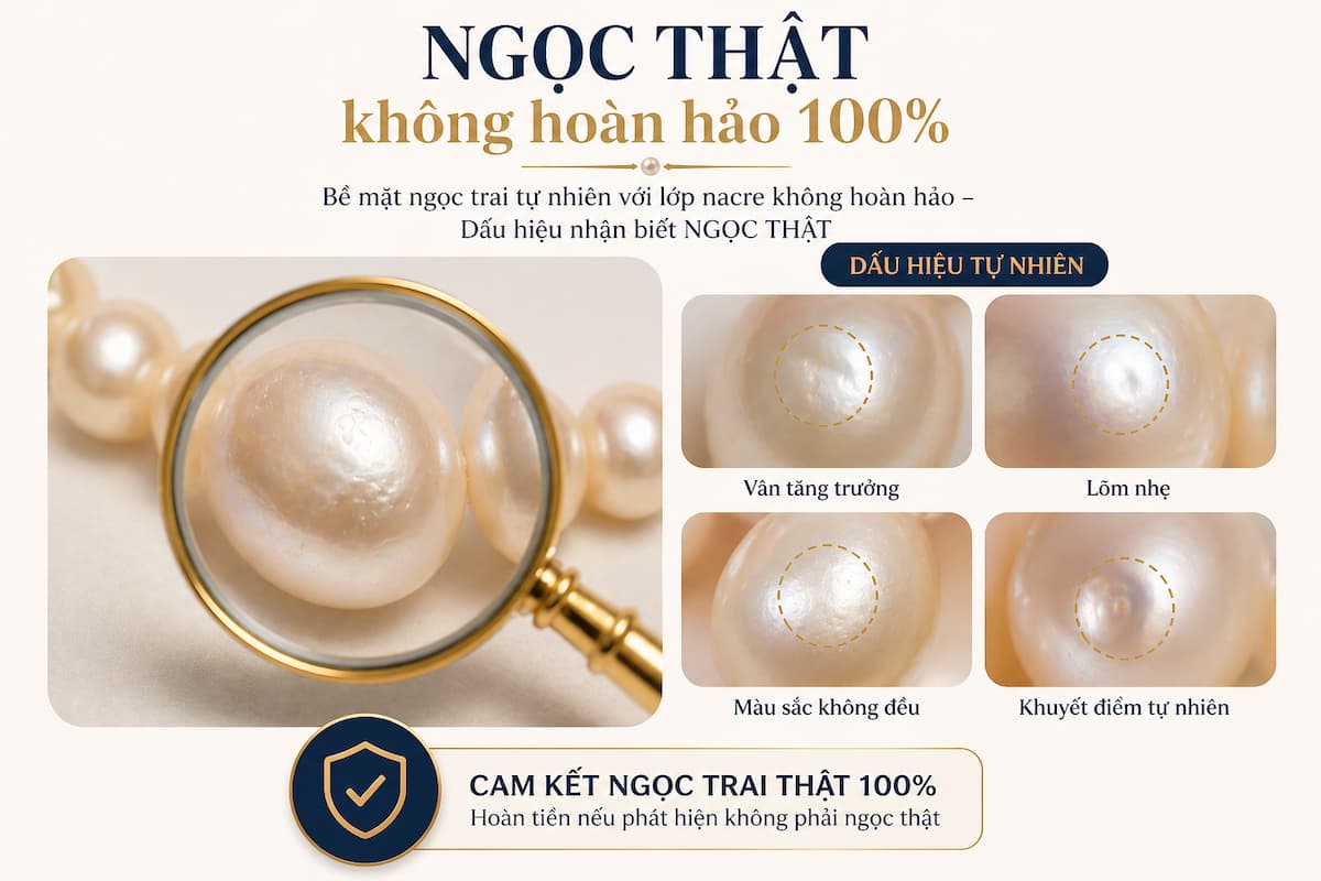 Vòng Cổ Ngọc Trai Choker Phối Hạt Bạc VCNT188 – Nhỏ Gọn, Bắt Sáng Tinh Tế, Không Bị “Dừ”