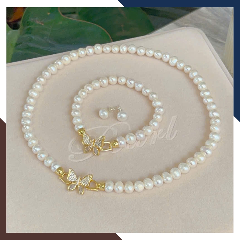 Bộ Trang Sức Ngọc Trai Choker BTSNT119 - Nhiều Mẫu Độc Đáo, Dẫn Đầu Xu Hướng