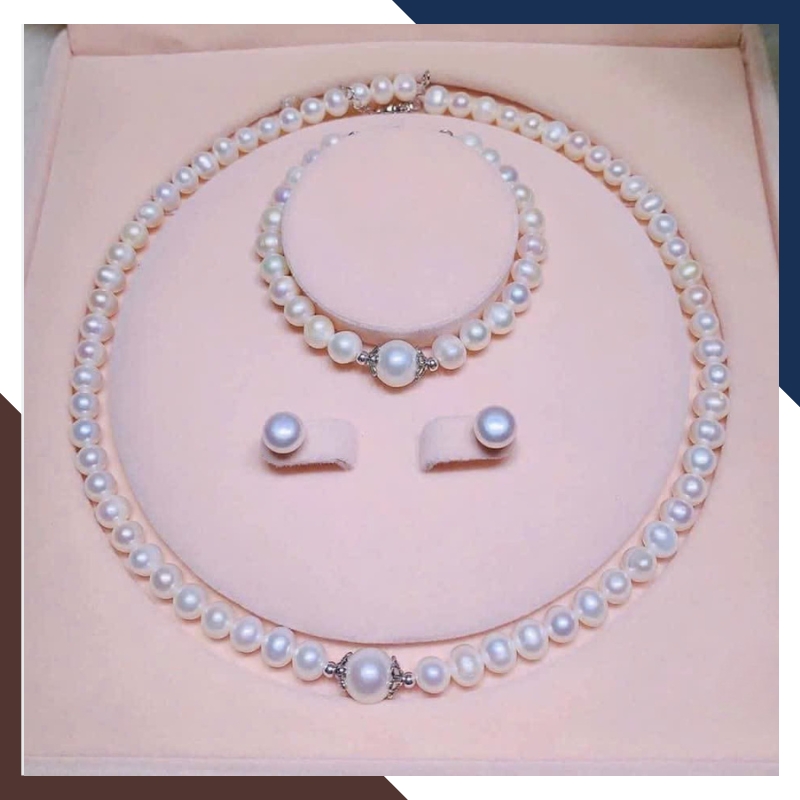 Bộ Trang Sức Ngọc Trai Trẻ Trung, Thanh Lịch Mã BTSNT109 | Ngọc Trai Thật