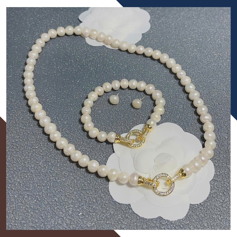 Bộ Trang Sức Ngọc Trai Trẻ Trung, Thanh Lịch Mã BTSNT109 | Ngọc Trai Thật