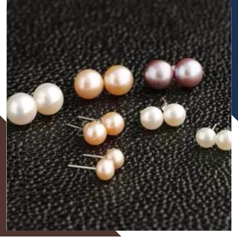 Bông tai ngọc trai bạc nụ size 10-11mm cho nữ đẹp mã 1011AC120