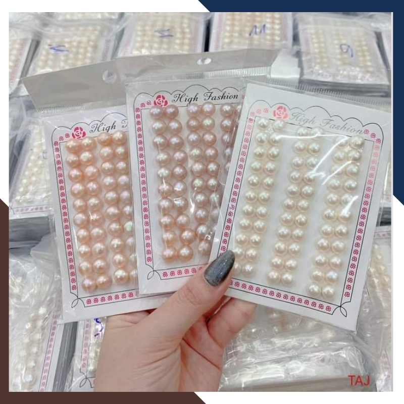 Bông tai ngọc trai bạc nụ size 11-12mm cho nữ đẹp mã 1112AC140