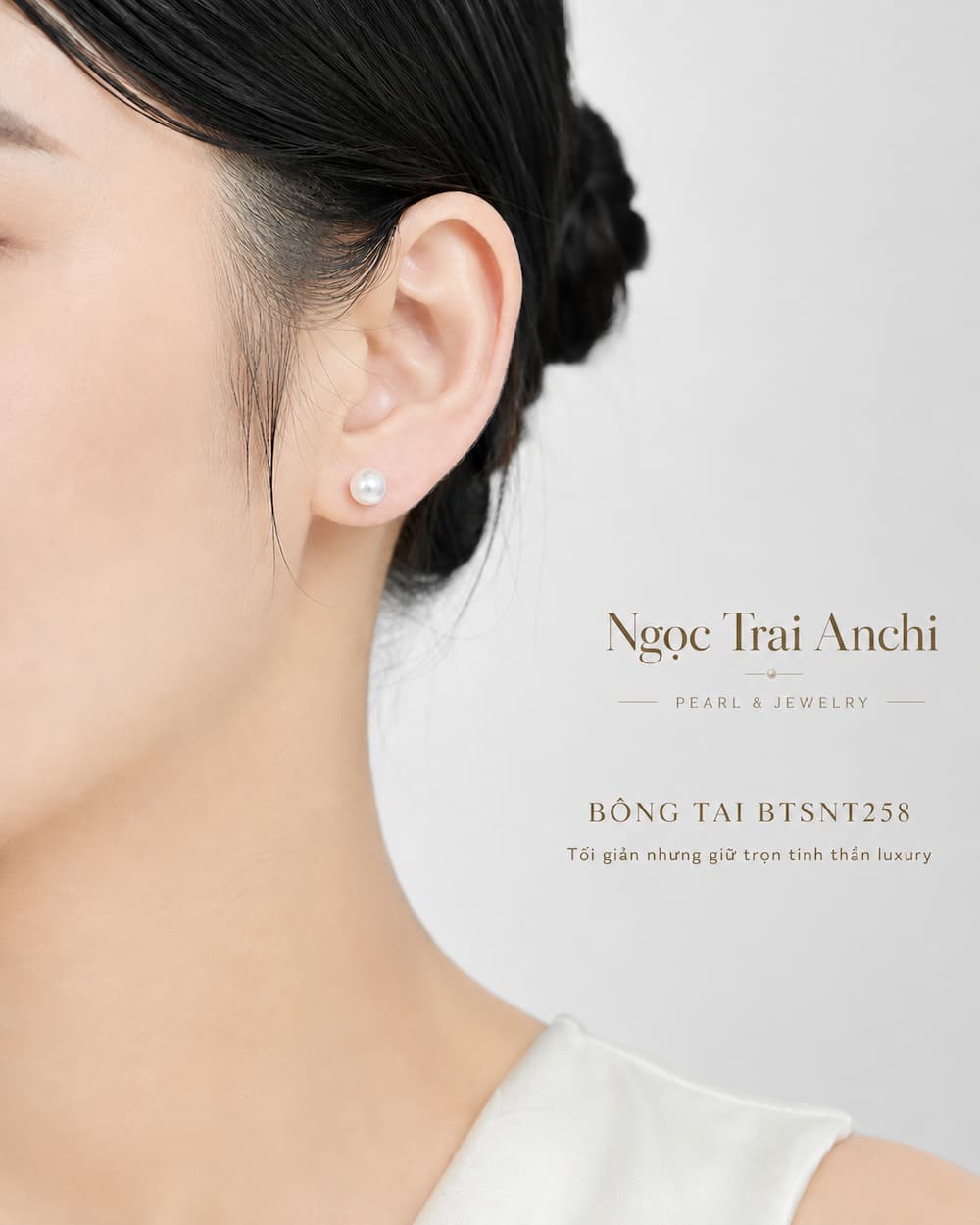 Bộ Trang Sức Ngọc Trai Freshwater Trắng Hoa Hồng Khảm Trai BTSNT259 – Romantic Luxury Thanh Lịch Và Nữ Tính