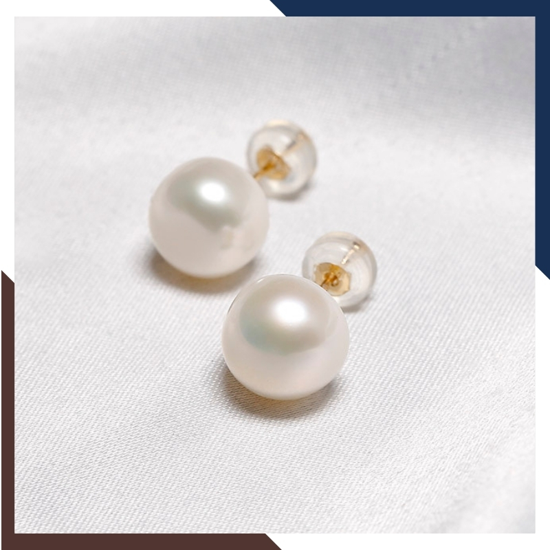 Bông tai nụ ngọc trai bạc size 6-7mm cho nữ đẹp mã 67AC85