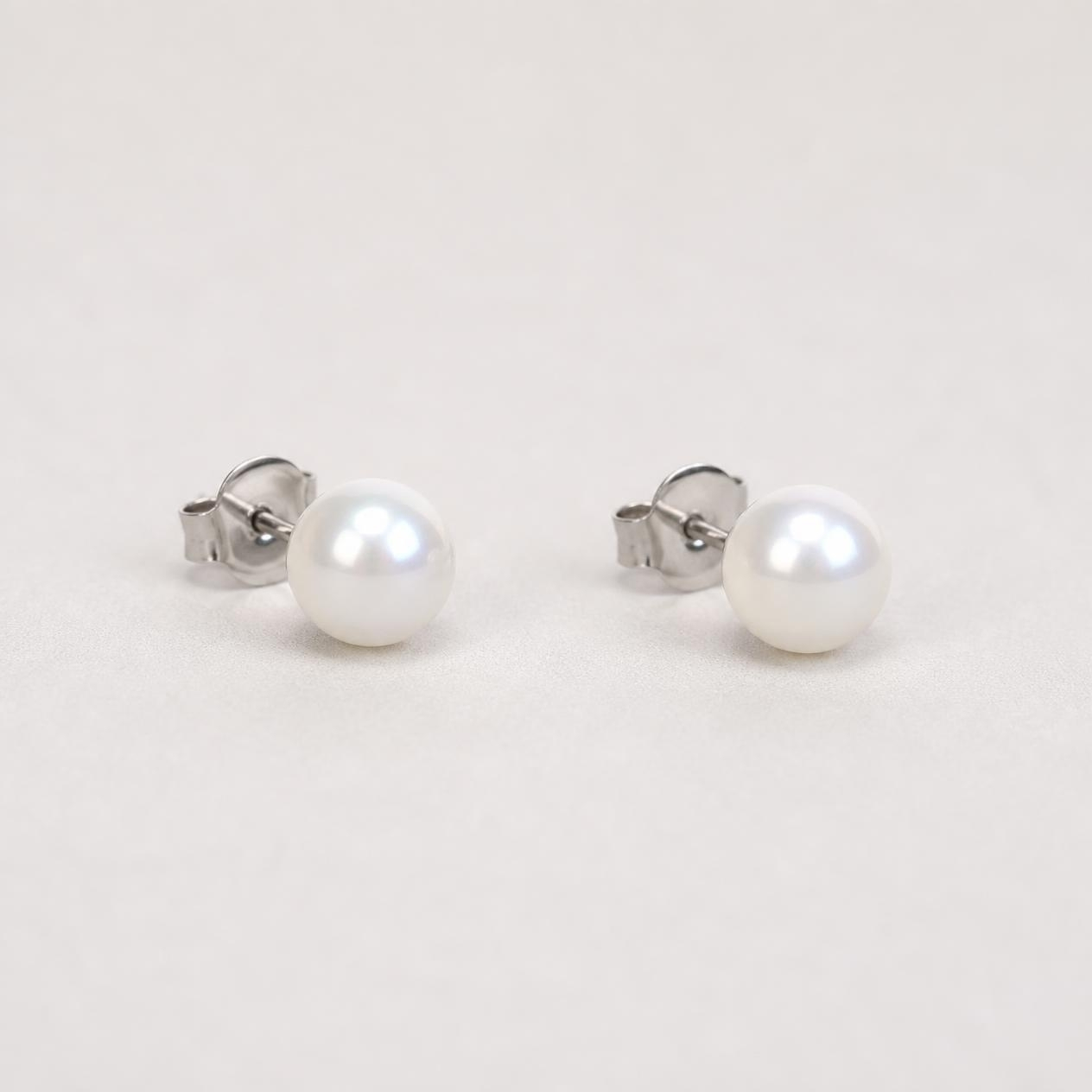 Bộ Trang Sức Ngọc Trai Thanh Lịch BTSNT261 – Hạt Nhỏ 4-5mm Phối Viên Chủ 8–9 mm