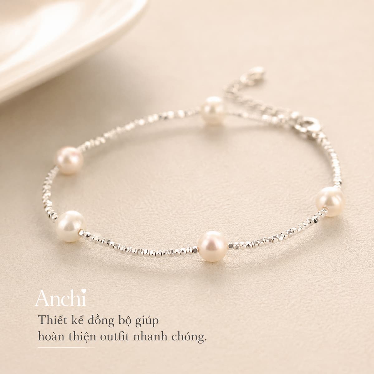 Set Ngọc Trai Phối Hạt Bạc Vỡ BTSNT260 – Trẻ Trung, Thanh Lịch Và Dễ Đeo Mỗi Ngày