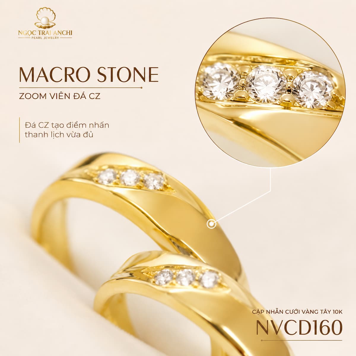 Cặp Nhẫn Cưới Vàng Tây 10K Bản Mỏng NVCD160 – Tối Giản Thanh Lịch, Đeo Đẹp Mỗi Ngày